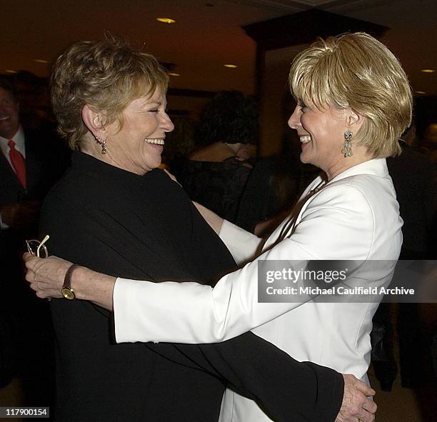 Linda Ellerbee and Lesley Stahl during 20th Annual TCA Awards - Reception at Westin Century Plaza Hotel in Century City, California, United States.