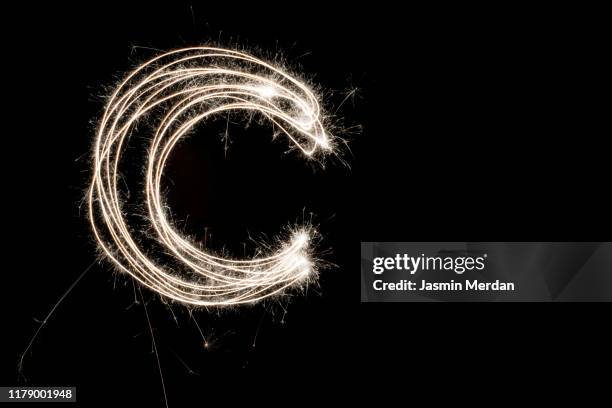 crescent moon sparkles - islam abstract stock pictures, royalty-free photos & images