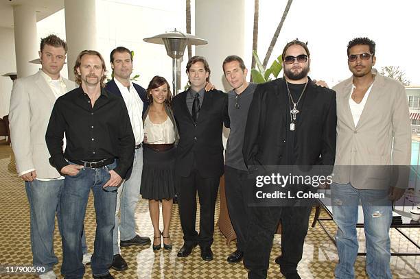 Cast of "Wanted" - Ryan Hurst, Lee Tergesen, Jorge Zamacona, executive producer, Rashida Jones, Michael Wright, senior vice president of original...