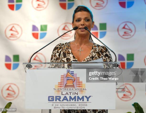 Barbara Bermudo during The 7th Annual Latin GRAMMY Awards - Nominations Ceremony - Press Conference at The Theater at Madison Square Garden in New...