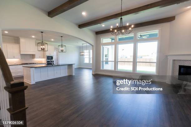 empty home - living room no people stock pictures, royalty-free photos & images