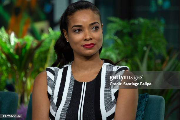 Rochelle Aytes visits Build Studio on October 04, 2019 in New York City.