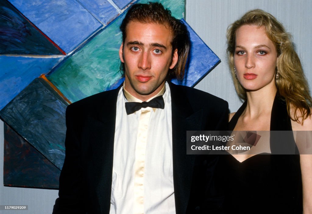 Nicolas Cage and Bridget Fonda