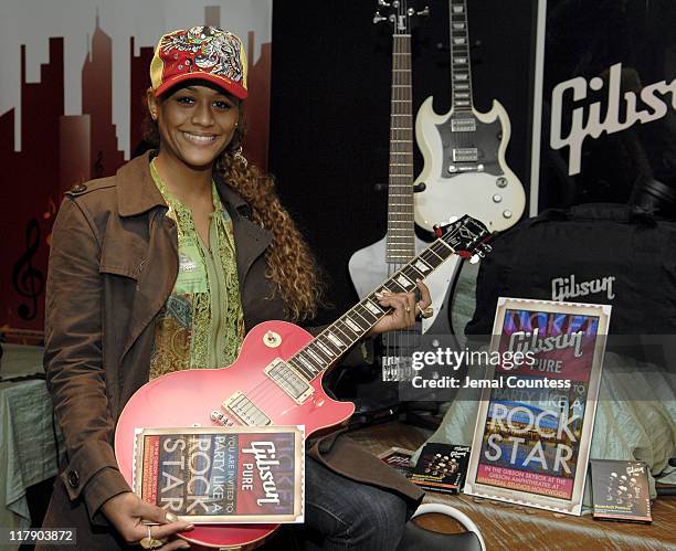 Anais at the Gibson Guitar Gift Station during The 7th Annual Latin GRAMMY Awards - Backstage Lounge by Distinctive Assets - Day 2 at Madison Square...