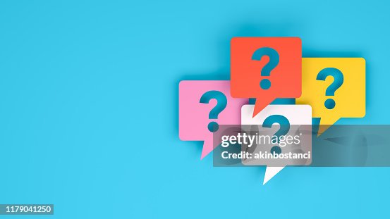 Fragezeichen zur Sprachblase Fragezeichen zur Sprachblase
