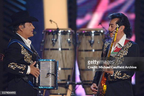 Los Tigres Del Norte perform "La Sorpresa" during The 6th Annual Latin GRAMMY Awards - Show at Shrine Auditorium in Los Angeles, CA, United States.