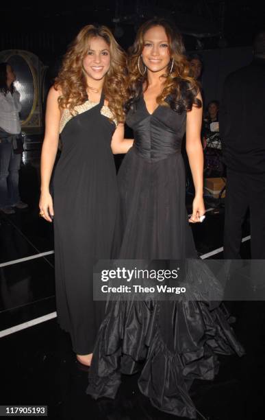 Shakira and Jennifer Lopez **Exclusive Coverage** during The 7th Annual Latin GRAMMY Awards - Backstage and Audience at Madison Square Garden in New...