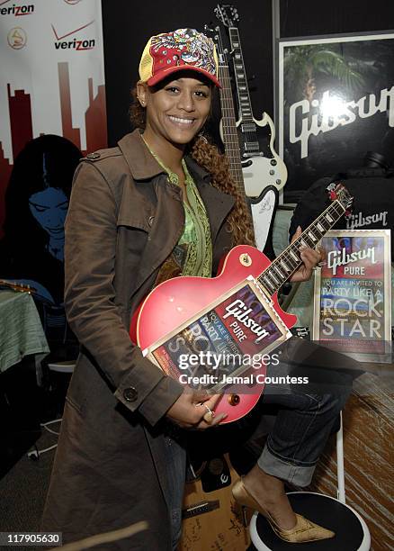 Anais at the Gibson Guitar Gift Station during The 7th Annual Latin GRAMMY Awards - Backstage Lounge by Distinctive Assets - Day 2 at Madison Square...