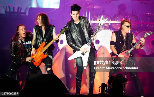 Helloween perform on stage during Rock in Rio 2019 - Day 5 at Cidade do Rock on October 04, 2019 in Rio de Janeiro, Brazil.