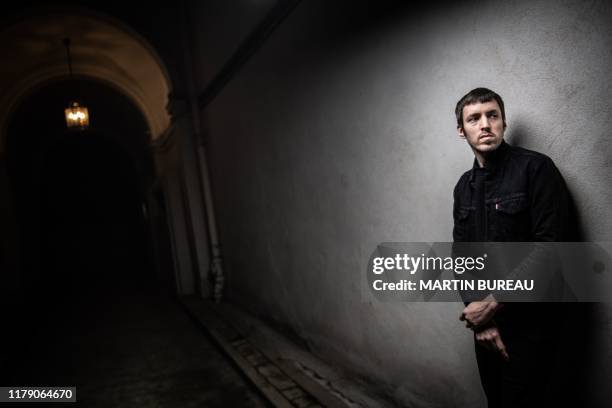 French musician Sebastien Akchote, known as Sebastian, poses during a photo session in Paris on October 30, 2019.