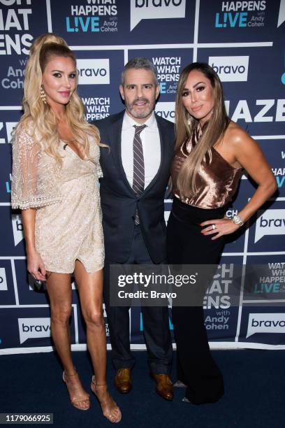 Episode 16173 -- Pictured: Brandi Glanville, Andy Cohen, Kelly Dodd --