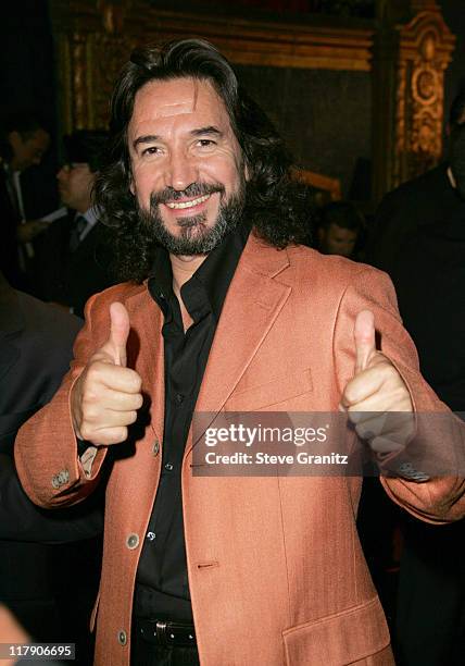 Marco Antonio Solis during The 6th Annual Latin GRAMMY Nominations - Press Conference at Music Box at the Fonda in Los Angeles, California, United...