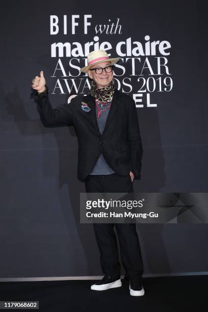 Director Yonfan attends the Marie Claire 2019 Asia Star Awards on October 04, 2019 in Busan, South Korea.