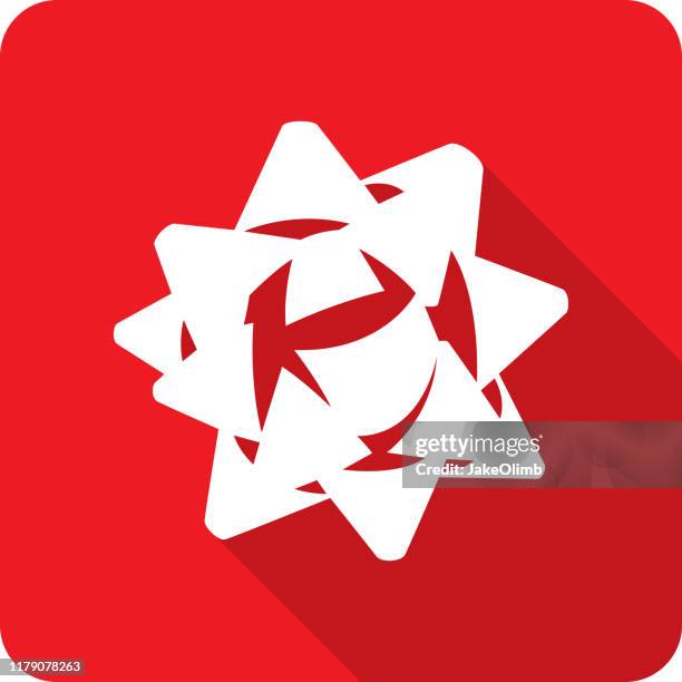 ribbon bow icon silhouette - bow-and-arrow-icon stock illustrations