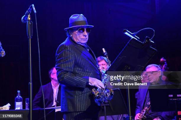 Van Morrison performs at "A Night At Ronnie Scotts: 60th Anniversary Gala" at the Royal Albert Hall on October 30, 2019 in London, England.