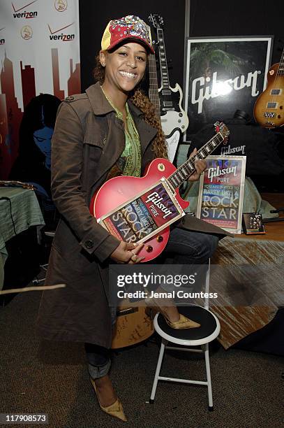 Anais at the Gibson Guitar Gift Station during The 7th Annual Latin GRAMMY Awards - Backstage Lounge by Distinctive Assets - Day 2 at Madison Square...