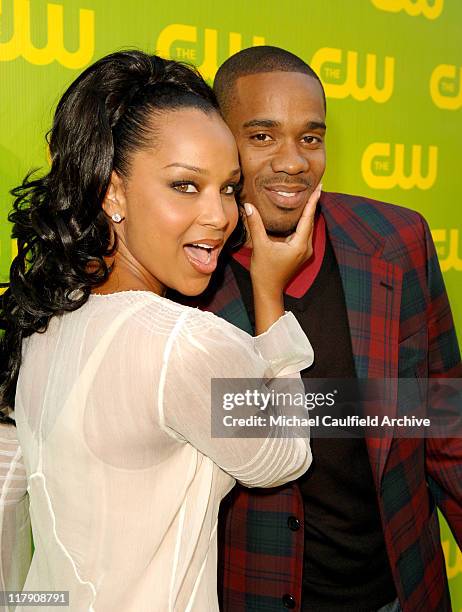 LisaRaye McCoy and Duane Martin during The CW Launch Party - Green Carpet at WB Main Lot in Burbank, California, United States.