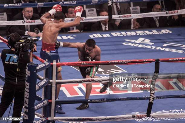 Bill Tompkins/Getty Images Jose Lopez defeats Raul Hidalgo by Decision in their Super Bantam fight at Madison Square Garden."nJune 7, 2014 in New...