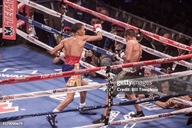Bill Tompkins/Getty Images Jose Lopez defeats Raul Hidalgo by Decision in their Super Bantam fight at Madison Square Garden."nJune 7, 2014 in New...