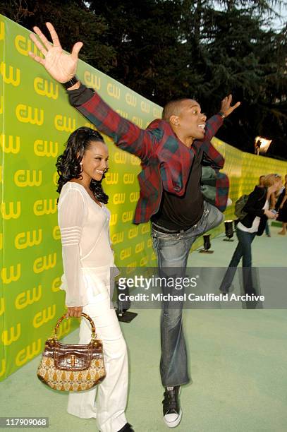 LisaRaye McCoy and Duane Martin during The CW Launch Party - Green Carpet at WB Main Lot in Burbank, California, United States.