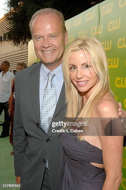 Kelsey Grammer and Camille Grammer during The CW Launch Party - Green Carpet at WB Main Lot in Burbank, California, United States.