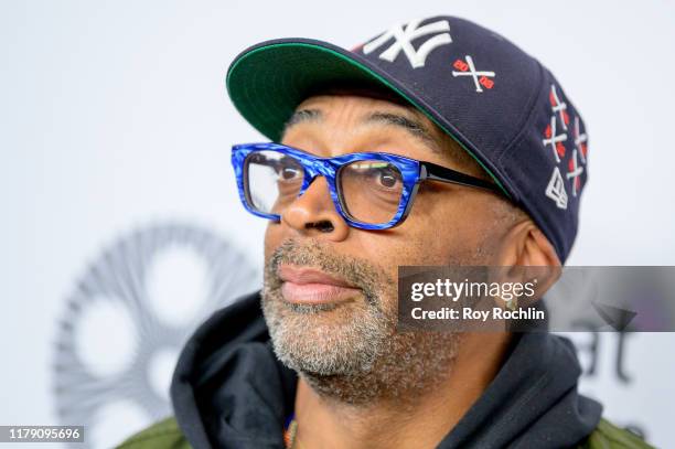 Spike Lee attend the "Marriage Story" premiere at the 57th New York Film Festival on October 04, 2019 in New York City.