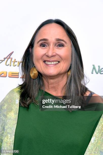 Actor Alana Lea attends the premiere of the film "Never Alone" at Arena Cinelounge on October 04, 2019 in Hollywood, California.