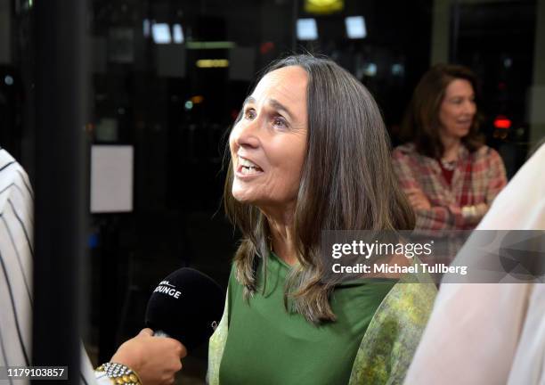 Actor Alana Lea attends the premiere of the film "Never Alone" at Arena Cinelounge on October 04, 2019 in Hollywood, California.