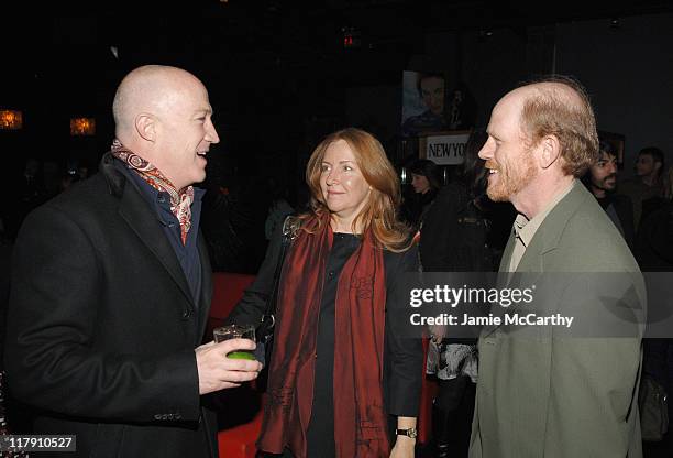 Bryan Lourd, Cheryl Howard and Ron Howard during "Miss Potter" New York City Premiere Sponsored by The New York Observer, LOreal Paris and T-Mobile...