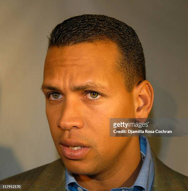 Alex Rodriguez during Alex Rodriguez and Cynthia Rodriguez Donate $200,000 to The Children's Aid Society at Salome Urena Middle Academies in New York...
