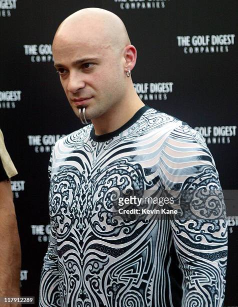 David Draiman during Golf Digest Companies Celebrates the 2002 U.S. Open Golf Championship at Oheka Castle in Cold Spring Hills, New York, United...
