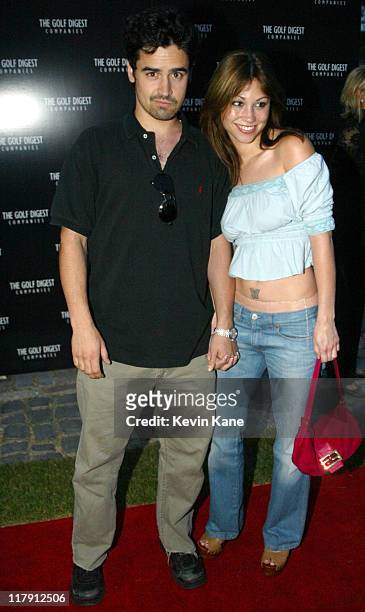 Jesse Bradford and Diane Gaeta during Golf Digest Companies Celebrates the 2002 U.S. Open Golf Championship at Oheka Castle in Cold Spring Hills, New...
