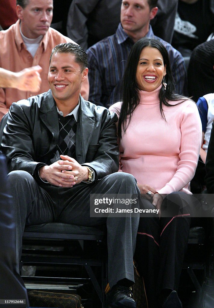 Celebrities Attend Phoenix Suns vs. New York Knicks Game - January 25, 2005