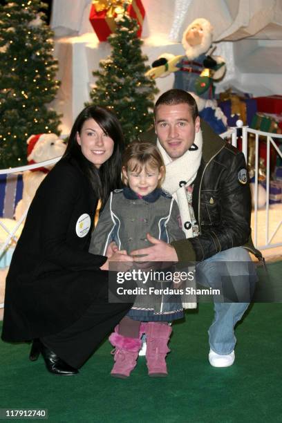 Paul Robinson and Family during Paul Robinson, England and Spurs Goalkeeping Star, Officially Opens Winter Wonderland - December 2, 2005 at Barons...