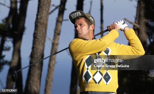 Jesper Parnevik during 2002 AT&T Pebble Beach National Pro-Am, Round 2 at Poppy Hills in Carmel, California, United States.