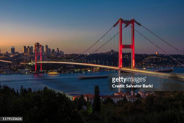 the bosphorus, istanbul. - bosporen bildbanksfoton och bilder