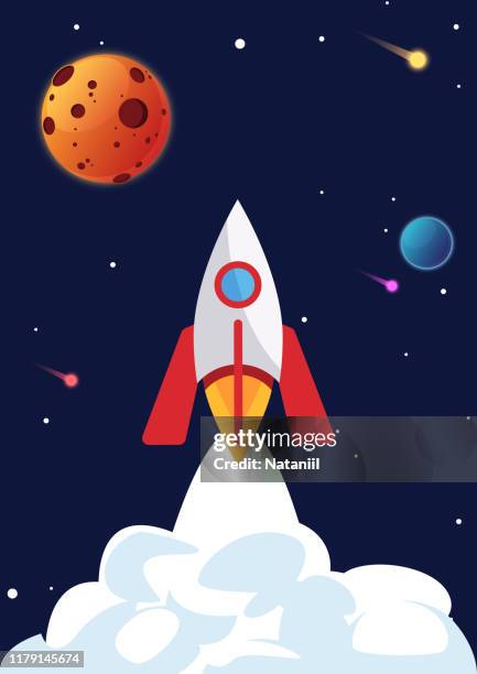 space poster - space probe stock illustrations