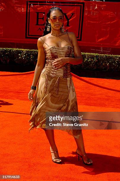 Ananda Lewis during 2005 ESPY Awards - Arrivals at Kodak Theatre in Hollywood, California, United States.