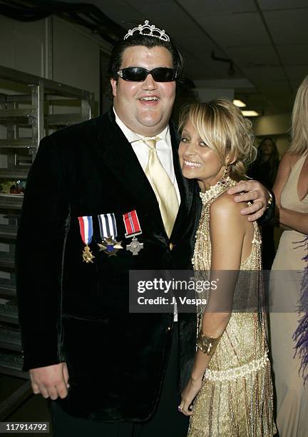 Jason Davis and Nicole Richie during 12th Annual Race to Erase MS Co-Chaired by Tommy Hilfiger and Nancy Davis - Backstage and Audience at The Westin...