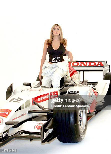 Keeley Hazell during Keeley Hazell - The New Face of Formula One 2006  Photocall at Plough Studios in London, Great Britain.