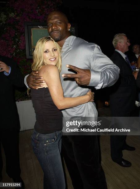 Jillian Barberie and Terry Crews during 2004 ESPY Awards - Jamie Foxx After Party at Skybar at The Mondrian in Los Angeles, California, United States.