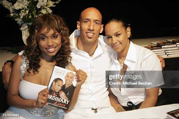 Angell Conwell, Doug Christie and Jackie Christie during Doug and Jackie Christie's New Book "No Ordinary Love: A True Story of Marriage and...