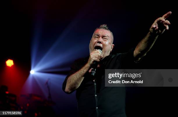 Jimmy Barnes performs live at Hordern Pavilion on October 05, 2019 in Sydney, Australia.