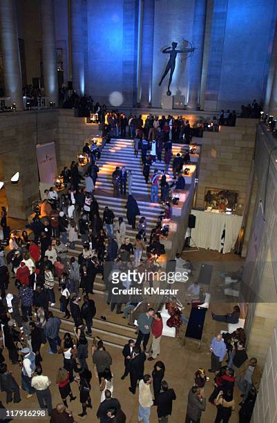 Party interior during 30 Years of Nike Basketball Party at Philadelphia Museum of Art in Philadelphia, Pennsylvania, United States.