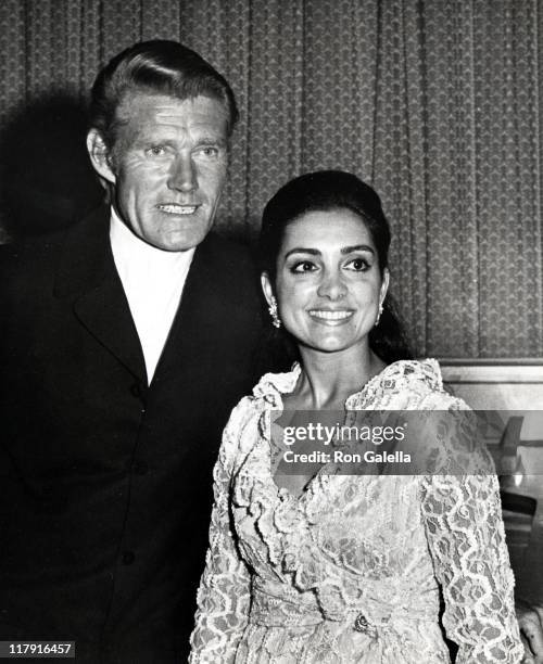Chuck Connors And Wife during Chuck Connors 3rd Annual Charity Invitational Golf Tournament Dinner Party at Palm Springs Raquet Club in Palm Springs,...