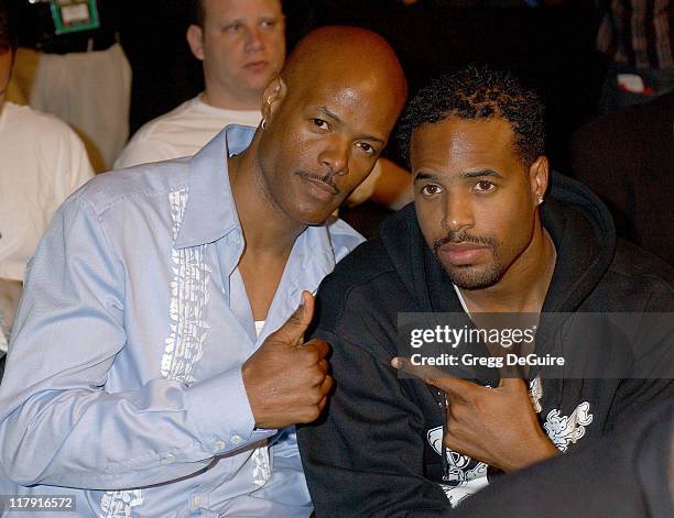 Keenen Ivory Wayans and Shawn Wayans during Celebrities Attend Ultimate Fighting Championship 60 - Hughes vs. Gracie at Staples Center in Los...