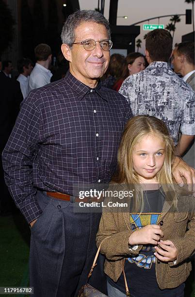 Ron Meyer, president of Universal, and daughter during "Wimbledon" World Premiere - Green Carpet - Arrivals at Samuel Goldwyn Theater in Beverly...