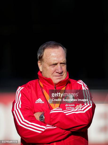 Coach Dick Advocaat of Feyenoord during the Training Feyenoord at the Trainingscomplex 1908 on October 31, 2019 in Rotterdam Netherlands