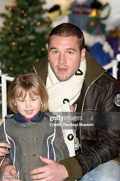 Paul Robinson and Family during Paul Robinson, England and Spurs Goalkeeping Star, Officially Opens Winter Wonderland - December 2, 2005 at Barons...