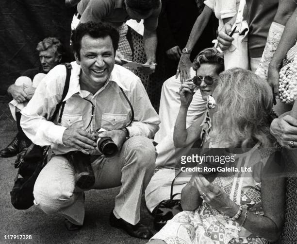 Ron Galella and Ethel Kennedy during RFK Pro-Celebrity Tennis Tournament - August 26, 1972 at Forest Hills Stadium in New York City, New York, United...